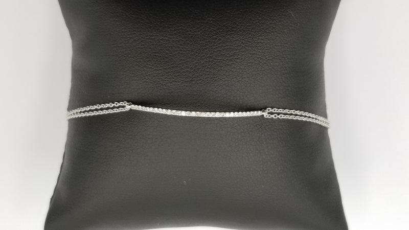 DIAMONDS 14 KT WHITE GOLD BRACELET