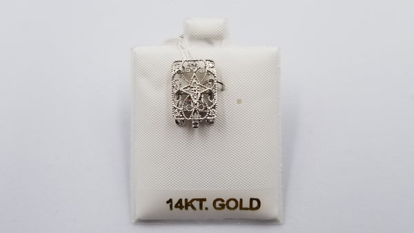 DIAMONDS 14 KT WHITE GOLD TRIPLE ROW PEARL CLASP