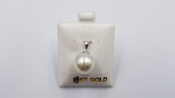 SOUTHSEA PEARL 12-13 MM 18 KT WHITE GOLD PENDANT