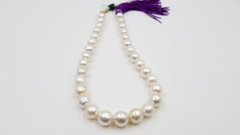 SOUTHSEA BAROQUE SHAPE PEARL 12-14 MM 16 " STRAND