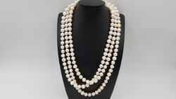 FRESHWATER CULTURED POTATO PEARLS 64 " LONG NECKLACE