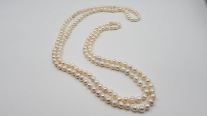 FRESHWATER CULTURED POTATO PEARLS 64 " LONG NECKLACE