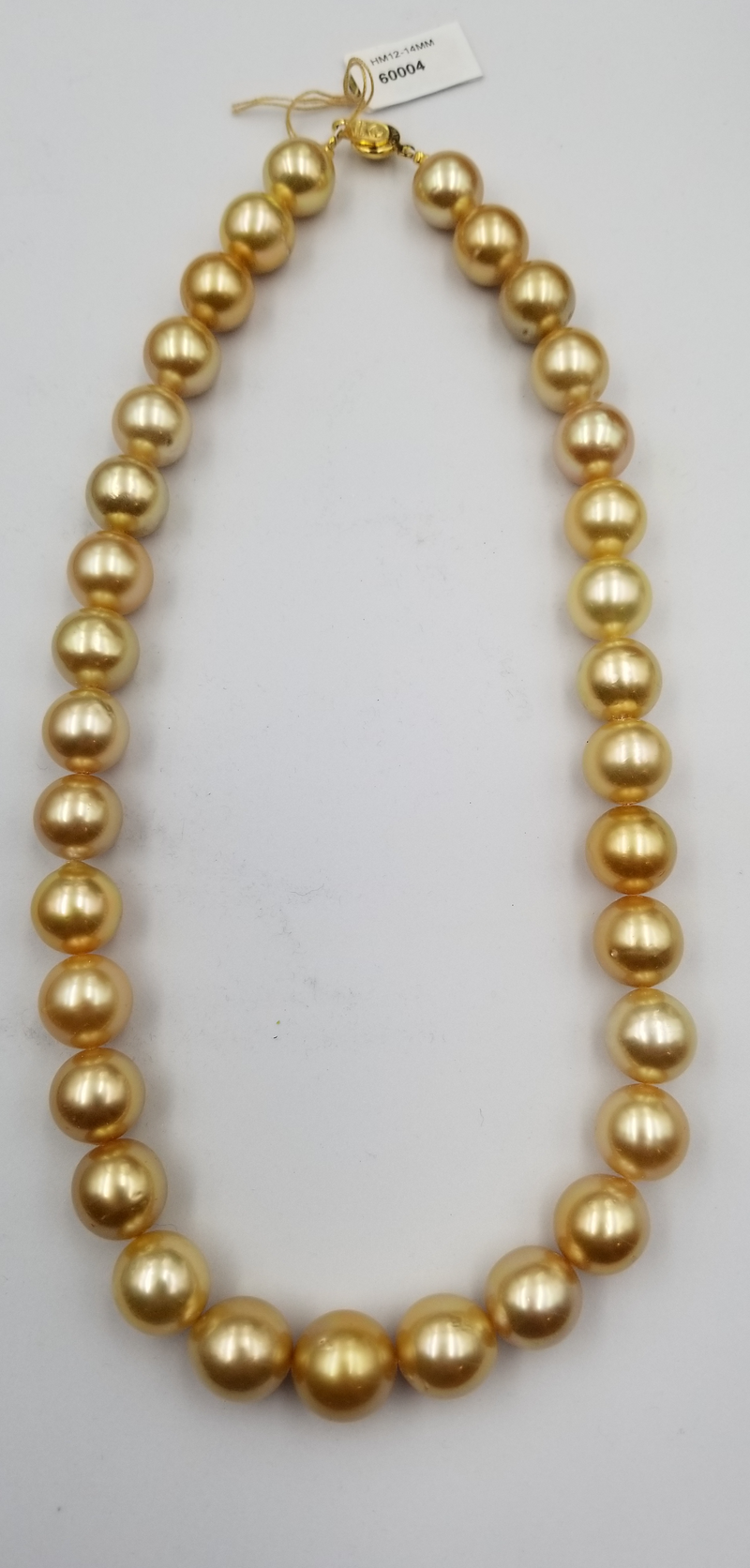 12-15 MM NATURAL GOLDEN COLOR SOUTHSEA PEARLS STRANDS AA